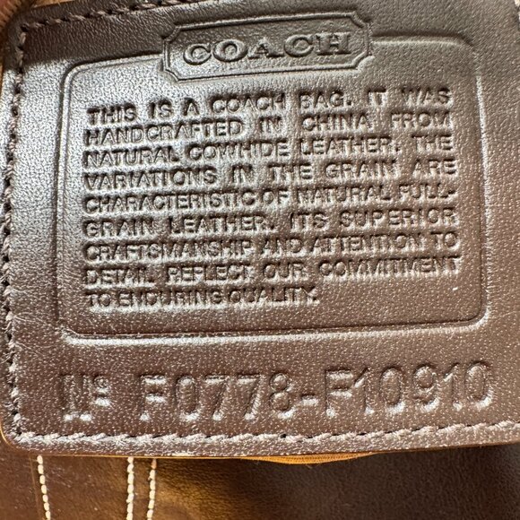 Coach classic Soho brown leather soho bag F10910 - Picture 10 of 13